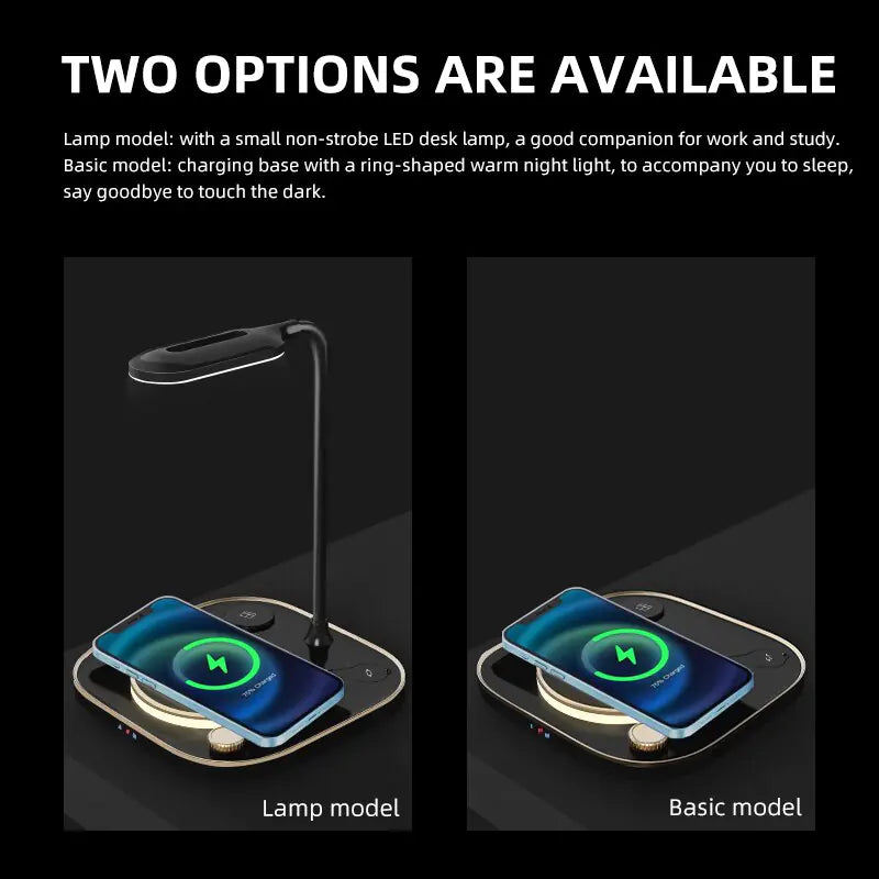 Wireless Charger Desk Lamp - Tech Scape Hub